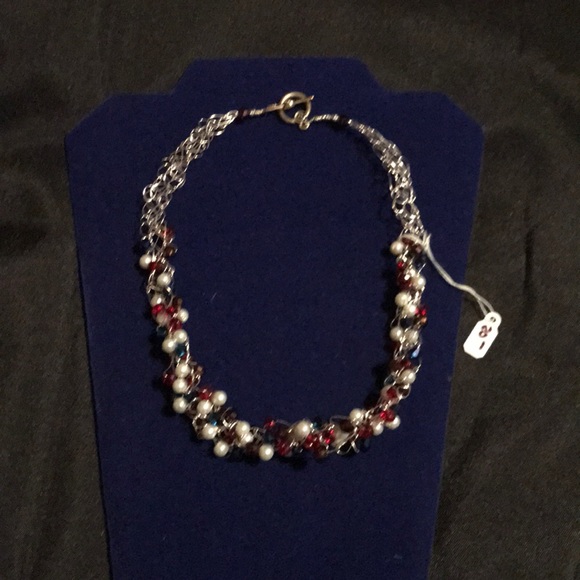 Crotchet beaded necklace - Picture 1 of 3